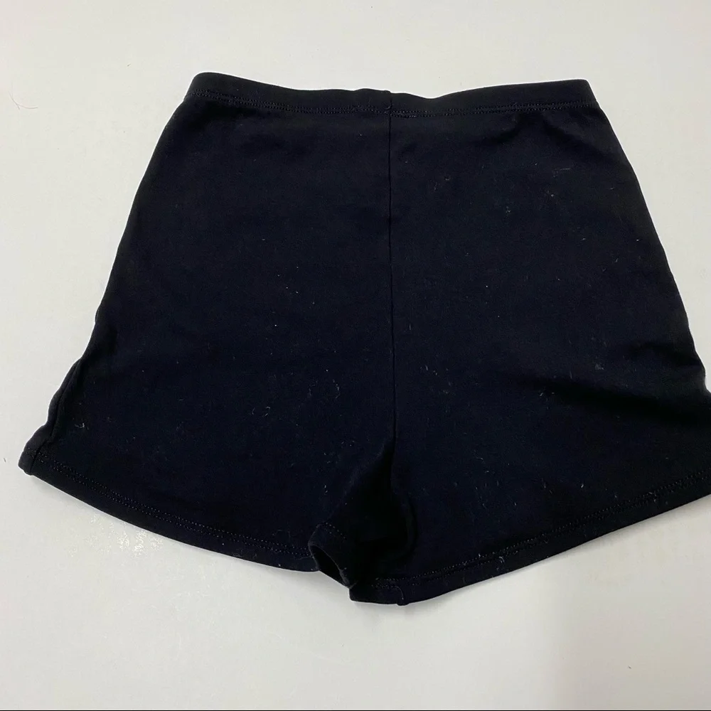 Body Wrappers High Waist Dance Performance Wear Boy Shorts Black Sz M